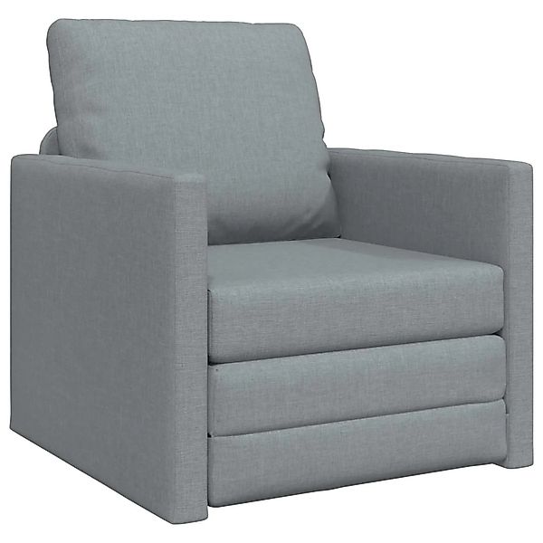 vidaXL Klappsofa Bett Hellgrau 74 x 77 x 81 cm Stoff 42030489 günstig online kaufen
