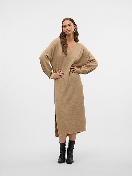 Vero Moda Strickkleid VMJUPITER LS V-NECK CALF DRESS BF günstig online kaufen