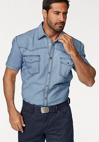 Arizona Jeanshemd Kurzarm im Western Stil günstig online kaufen