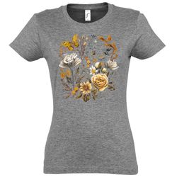 Youth Designz Print-Shirt Flowers Botanic Damen günstig online kaufen