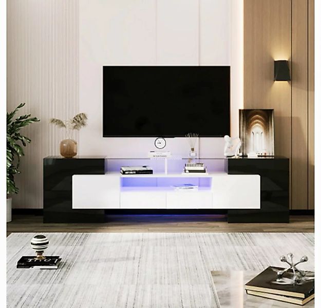 XDeer TV-Schrank TV-Schrank, TV Board Hochglanz, Sideboard 200 cm, LED-Bele günstig online kaufen