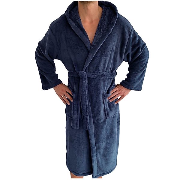 HOMELEVEL Unisex-Bademantel Bademantel Unisex Reise Morgenmantel günstig online kaufen
