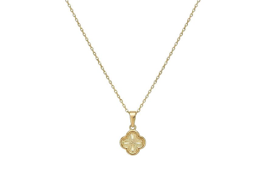 Suzan Gold Kette mit Anhänger Suzan Gold® 375 Echtgold Kette Damen mit Klee günstig online kaufen