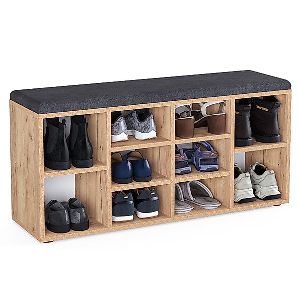 KOMTO Schuhbank Schuhregal Schuhschrank mit Sitzbank günstig online kaufen