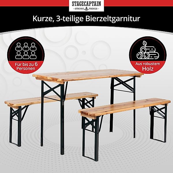 Stagecaptain Bierzeltgarnitur Hirschgarten BB-117 Sitzgarnitur 117 günstig online kaufen