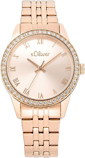 s.Oliver Quarzuhr 2035435, Armbanduhr, Damenuhr, analog, günstig online kaufen