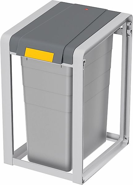 Hailo Mülltrennsystem "ProfiLine Öko XL" 1 Behälter 38 Liter, grau, Kunstst günstig online kaufen
