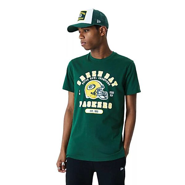 New Era Nfl Helmet And Wordmark Green Bay Packers Kurzärmeliges T-shirt XL günstig online kaufen