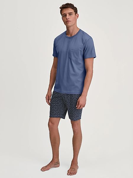 CALIDA Shorty "Relax Imprint 3", (2 tlg.), kurzarm, Rundhals, Brusttasche günstig online kaufen