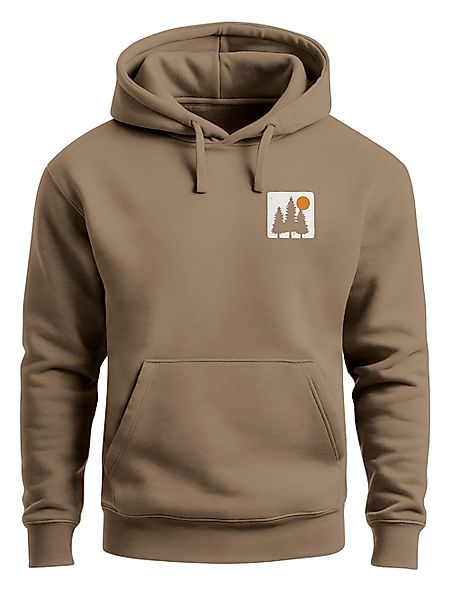 Neverless Hoodie Herren Hoodie mit Bäumen günstig online kaufen