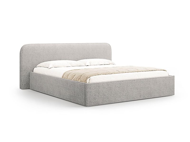 Micadoni | Bettgestell mit Stauraum Elizabeth 160x200 Bouclé günstig online kaufen