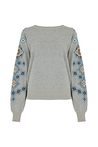 RAFFYA Sweatshirt "Jewel Full Sleeves Embroidered Sweatshirt Damen" günstig online kaufen