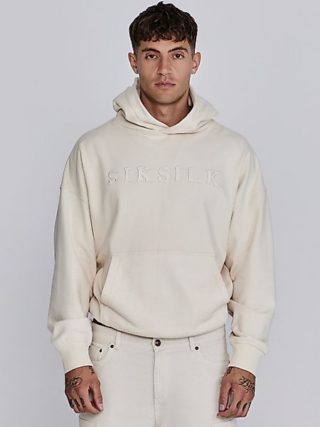 Siksilk Hoodie SikSilk Herren Ecru Applique günstig online kaufen