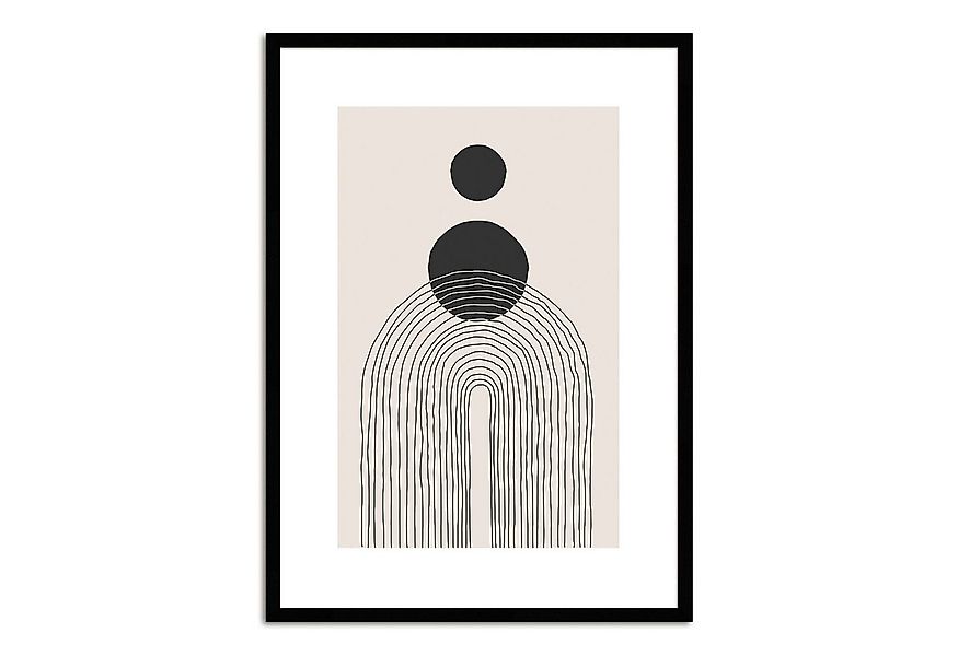 artissimo Bild mit Rahmen Bild gerahmt 51x71cm / Design-Poster mit Holz-Rah günstig online kaufen