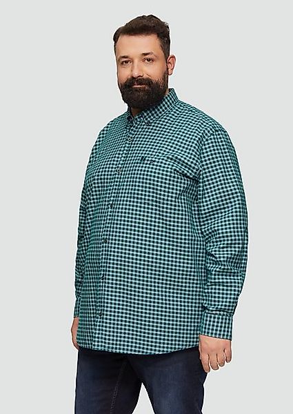 s.Oliver Langarmhemd Regular Fit: Kariertes Hemd mit Button-Down-Kragen Art günstig online kaufen