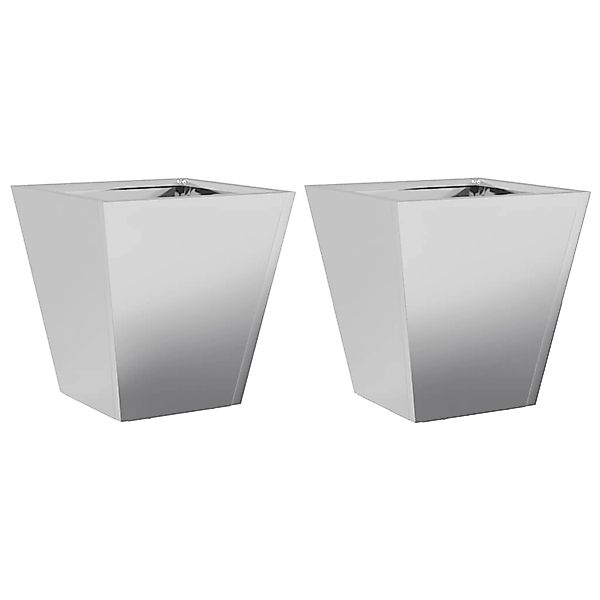 vidaXL Pflanzkübel 2 Stk 30x30x30 cm Verzinkter Stahl 851049 günstig online kaufen