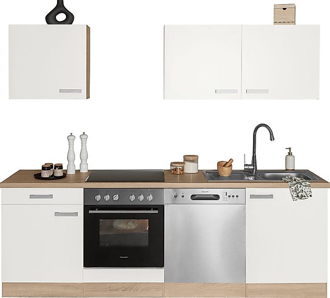 OPTIFIT Küchenzeile Leer Breite 240 cm, mit Hanseatic E-Geräten, inkl. Gesc günstig online kaufen