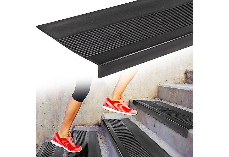 ANRO Stufenmatte Stufenschutz aus Gummi Treppenschutz Treppenmatte, Eckig, günstig online kaufen