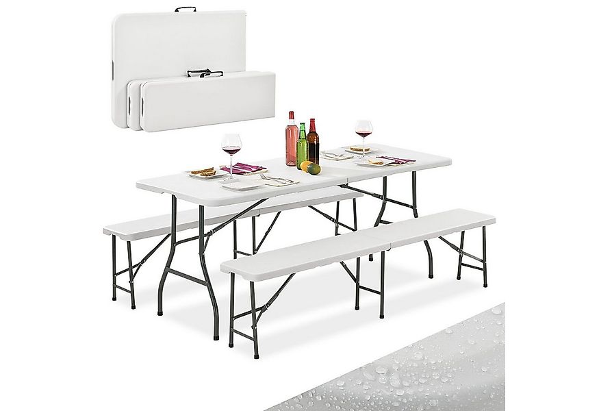 Juskys Bierzeltgarnitur Bayreuth, (3-tlg), pflegeleicht, ideal im Garten od günstig online kaufen