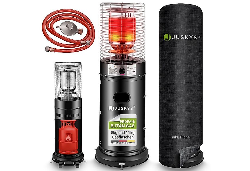 Juskys Heizstrahler Cuna, 11000 W, integrierter Kippschutz, Inkl. Druckmind günstig online kaufen