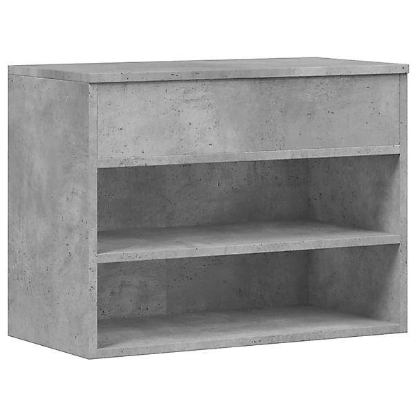 vidaXL Schuhbank Betongrau 60x30x45 cm Holzwerkstoff 808742 günstig online kaufen