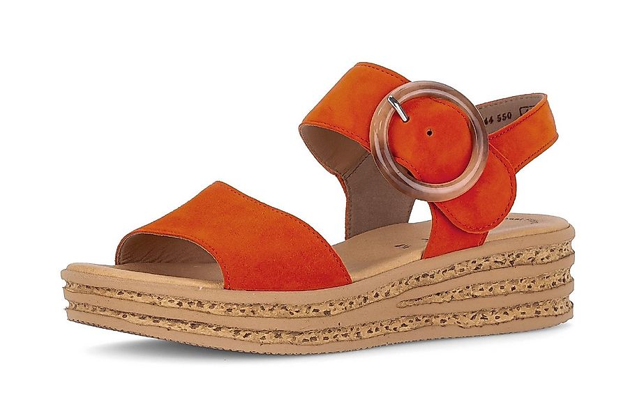 Gabor Keilsandalette, Plateau, Sommerschuh, Sandale mit trendigem Zierschna günstig online kaufen