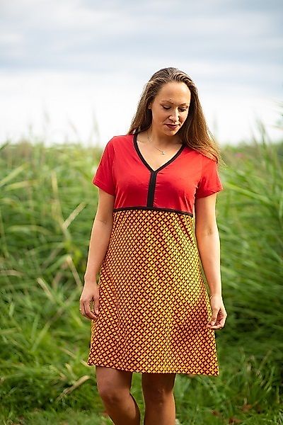 Fairtrade Damen Kurzarmkleid Aus Bio-baumwolle Merla günstig online kaufen