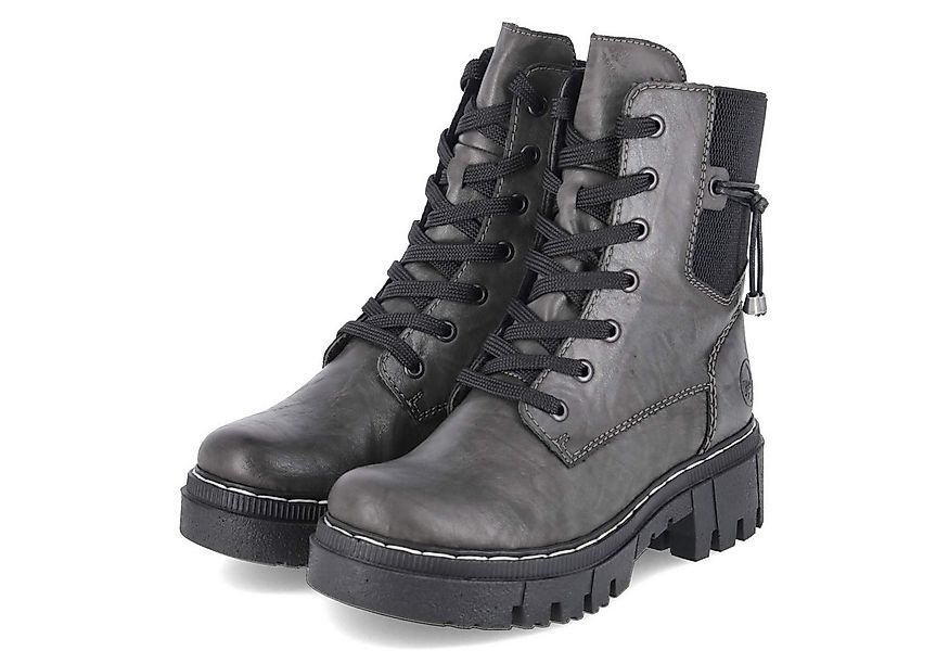 Rieker Rieker 74031-45 Damen Synthetik grau Schnürstiefel günstig online kaufen