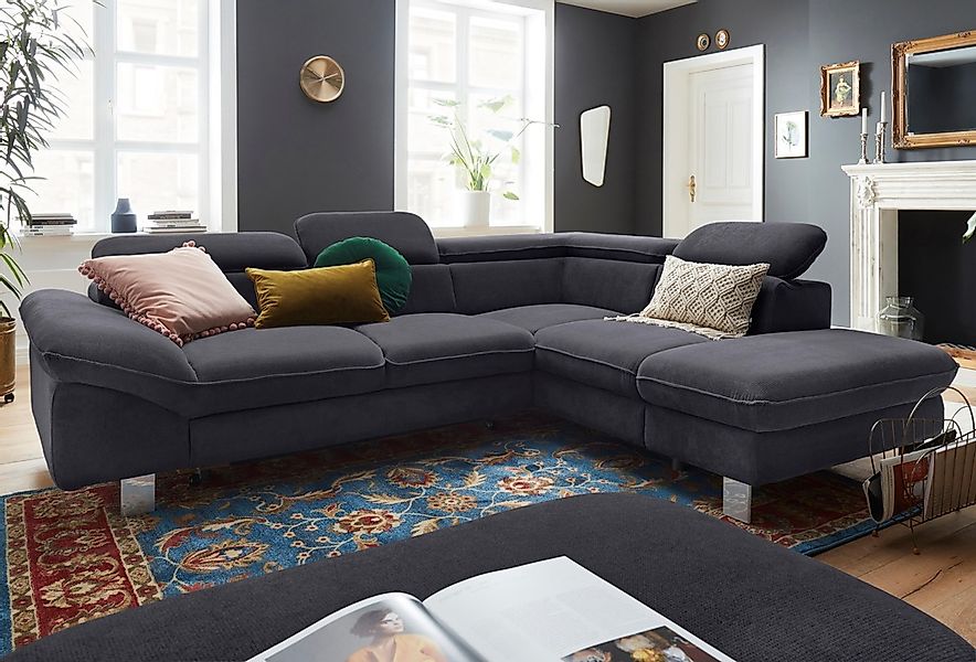 COTTA Ecksofa "Driver L-Form" mit Kopfteilverstellung, wahlweise mit Bettfu günstig online kaufen