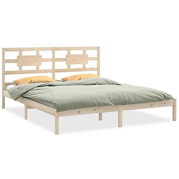 vidaXL Bettgestell, Massivholzbett 200x200 cm günstig online kaufen