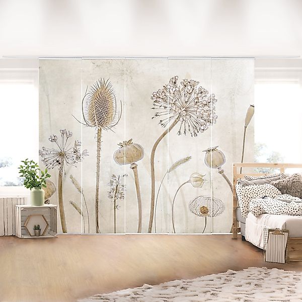 Bilderdepot24 Schiebegardine modern Flächenvorhang blickdicht Growing günstig online kaufen