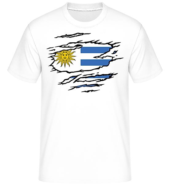 Zerrissene Fahne Uruguay · Shirtinator Männer T-Shirt günstig online kaufen