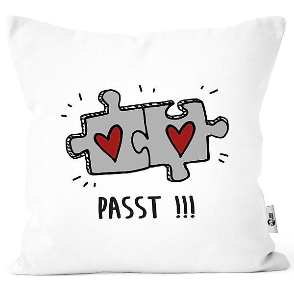 MoonWorks Dekokissen Kissenbezug Passt!!! 2 Puzzleteile günstig online kaufen