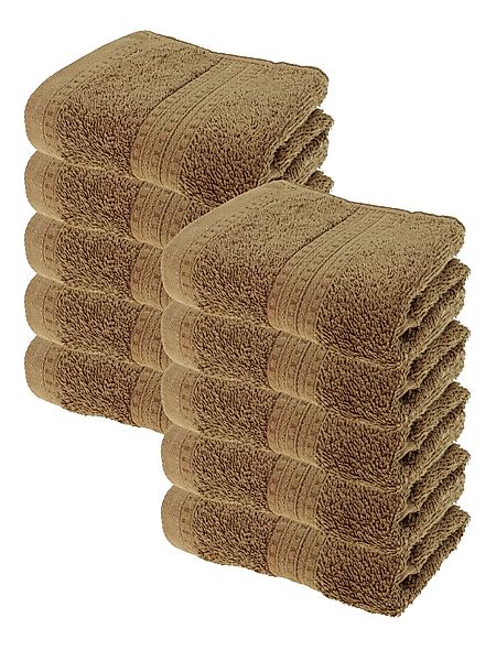 Julie Julsen Handtücher 10-Handtücher-Walnuss, Bio-Baumwolle (10-St) günstig online kaufen