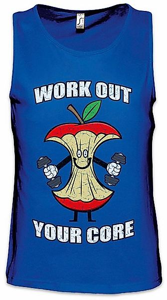 Urban Backwoods Tanktop Work Out Your Core Ärmelloses T-Shirt Body Building günstig online kaufen