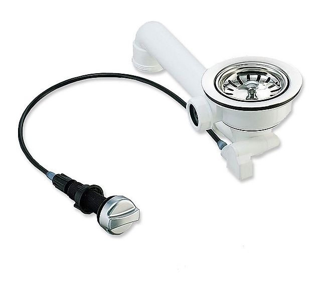 keenberk Anschluss-Set Spülenablauf Siebkorbventil 3 1/2" Ø 114 mm mit Seil günstig online kaufen