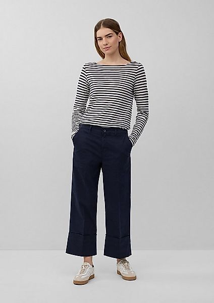 s.Oliver Culotte Hose Baumwoll-Culotte mit Bügelfalte und fixiertem Umschla günstig online kaufen