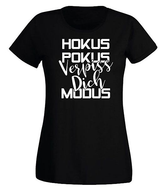 G-graphics T-Shirt Damen T-Shirt - Hokus Pokus – Verpiss Dich – Modus Slim- günstig online kaufen