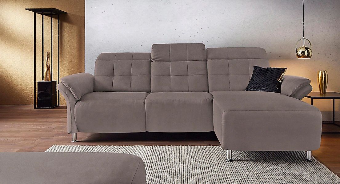 Home affaire Ecksofa "Manhattan L-Form" 2 Sitze mit elektrischer Relaxfunkt günstig online kaufen