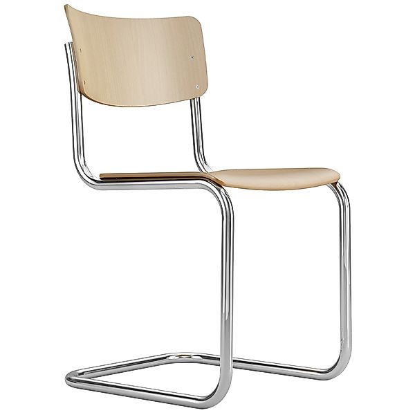 THONET S 43 | Buche klar lackiert | Stahlrohr-Freischwinger | Gestell verch günstig online kaufen