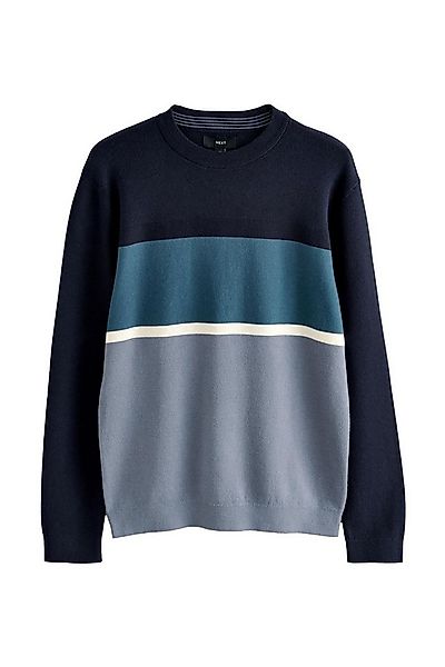 Next Rundhalspullover Rundhalspullover mit Blockstreifen im Regular Fit (1- günstig online kaufen