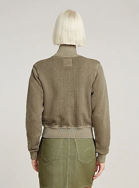 G-STAR Longpullover "Overdyed Slim Track Sweater Jacke" günstig online kaufen