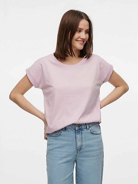 Vila Rundhalsshirt VIDREAMERS NEW PURE T-SHIRT/SU-NOOS Basic Damen-T-Shirt günstig online kaufen