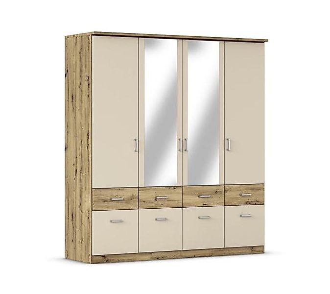 Drehtürenschrank 4-trg. ca. 181x199x58 cm Artisan / Champagner günstig online kaufen