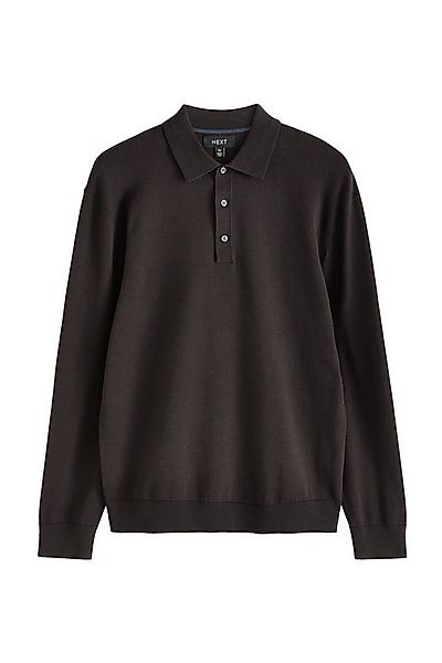 Next Langarm-Poloshirt Langärmeliges Regular Fit Poloshirt aus Strick (1-tl günstig online kaufen
