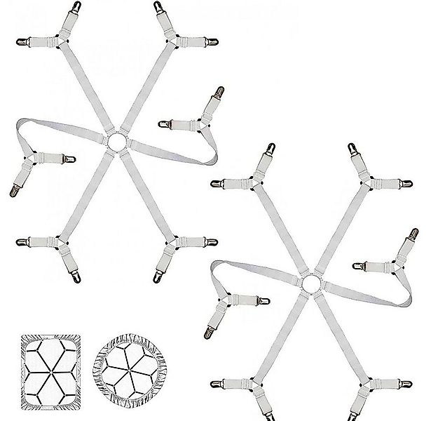 FELIXLEO Spannbettlaken Bettlakenspanner Elastische Verstellbare Bettlaken günstig online kaufen