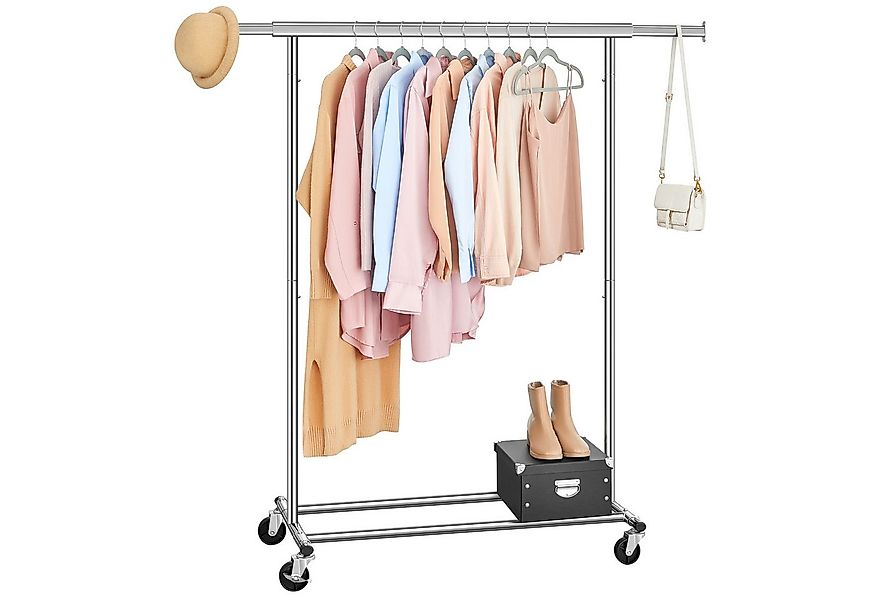 SONGMICS Kleiderständer, Garderobenständer auf Rollen, bis 90 kg belastbar günstig online kaufen