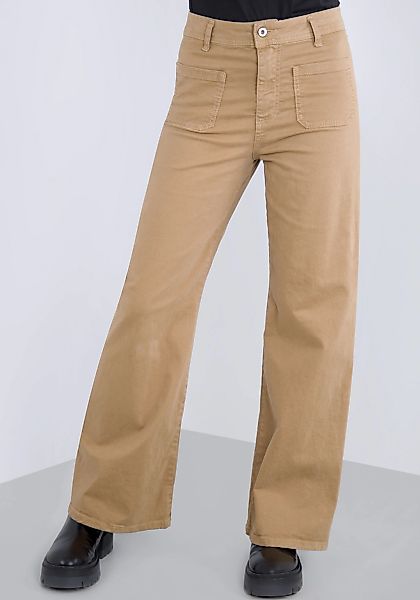 Please Jeans Schlaghose aus hochwertigem Baumwollmix günstig online kaufen
