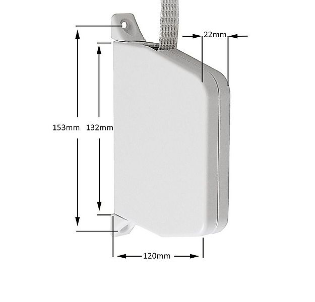 Inovatec Aufputz-Gurtwickler Rollladen Aufschraubwickler Mini + 5 m Gurtban günstig online kaufen