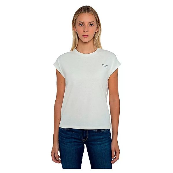 Pepe Jeans Bloom Kurzärmeliges T-shirt M Off White günstig online kaufen